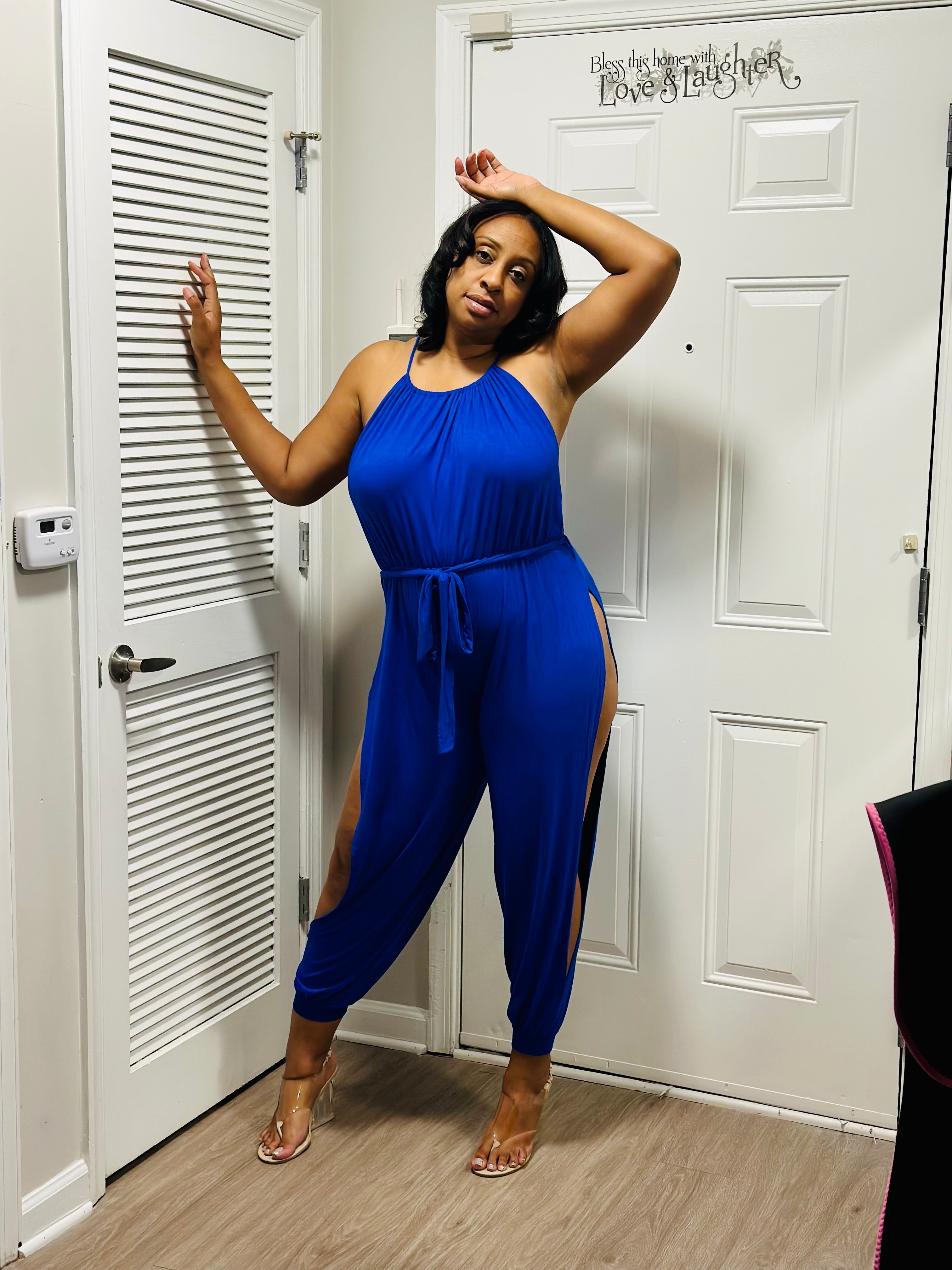 WAIST DEEP-ROYAL BLUE JUMPSUIT