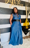 NOVA- DENIM MAXI DRESS
