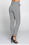 KNOT YOUR GIRL - JACQUARD TIE FRONT -PANTS