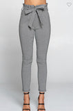 KNOT YOUR GIRL - JACQUARD TIE FRONT -PANTS