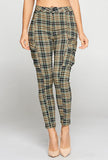 PLAID FOR YOU-HIGH WAIST PANTS